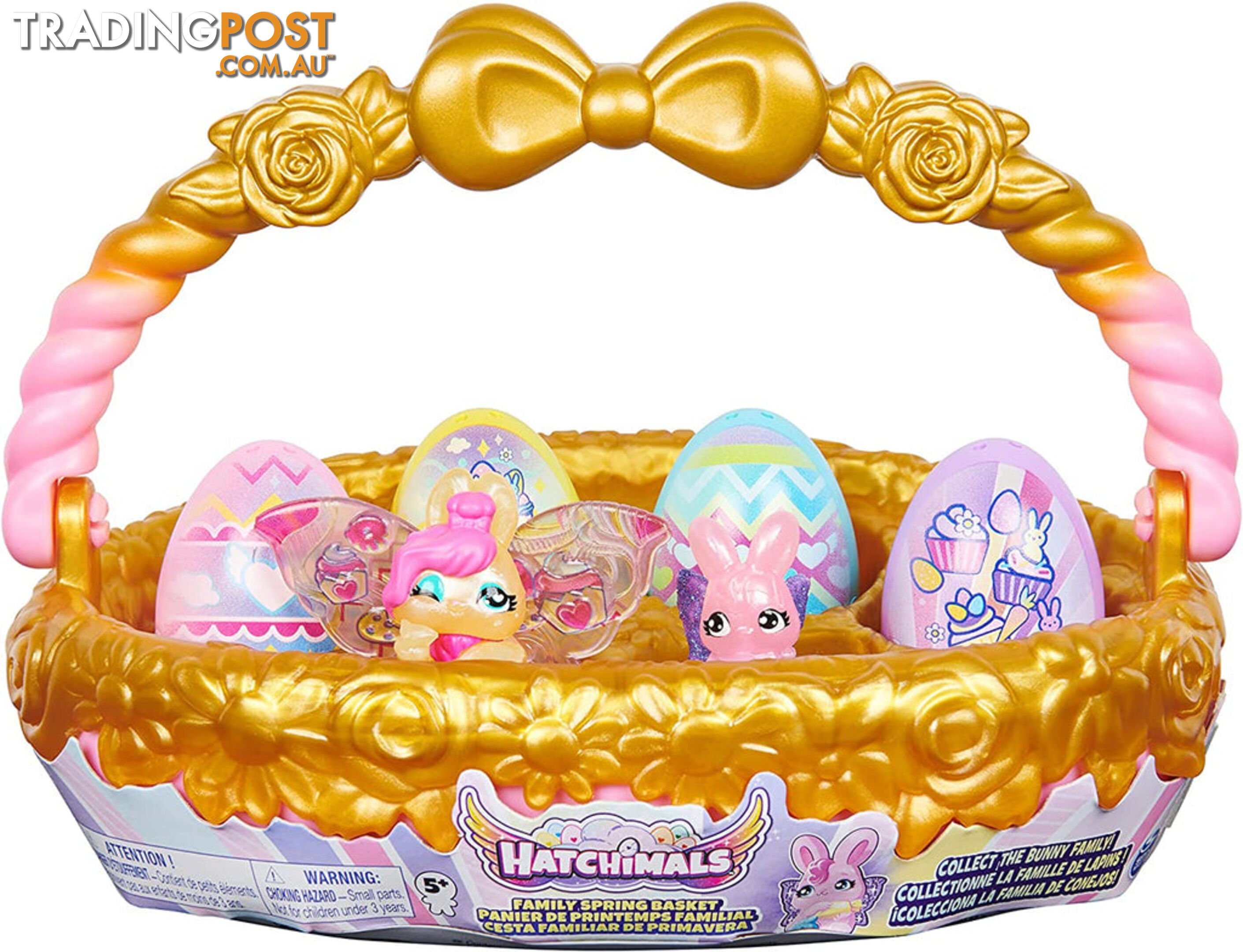 Hatchimals Family Spring Basket Gold/pink - Si6066679 - 778988459201