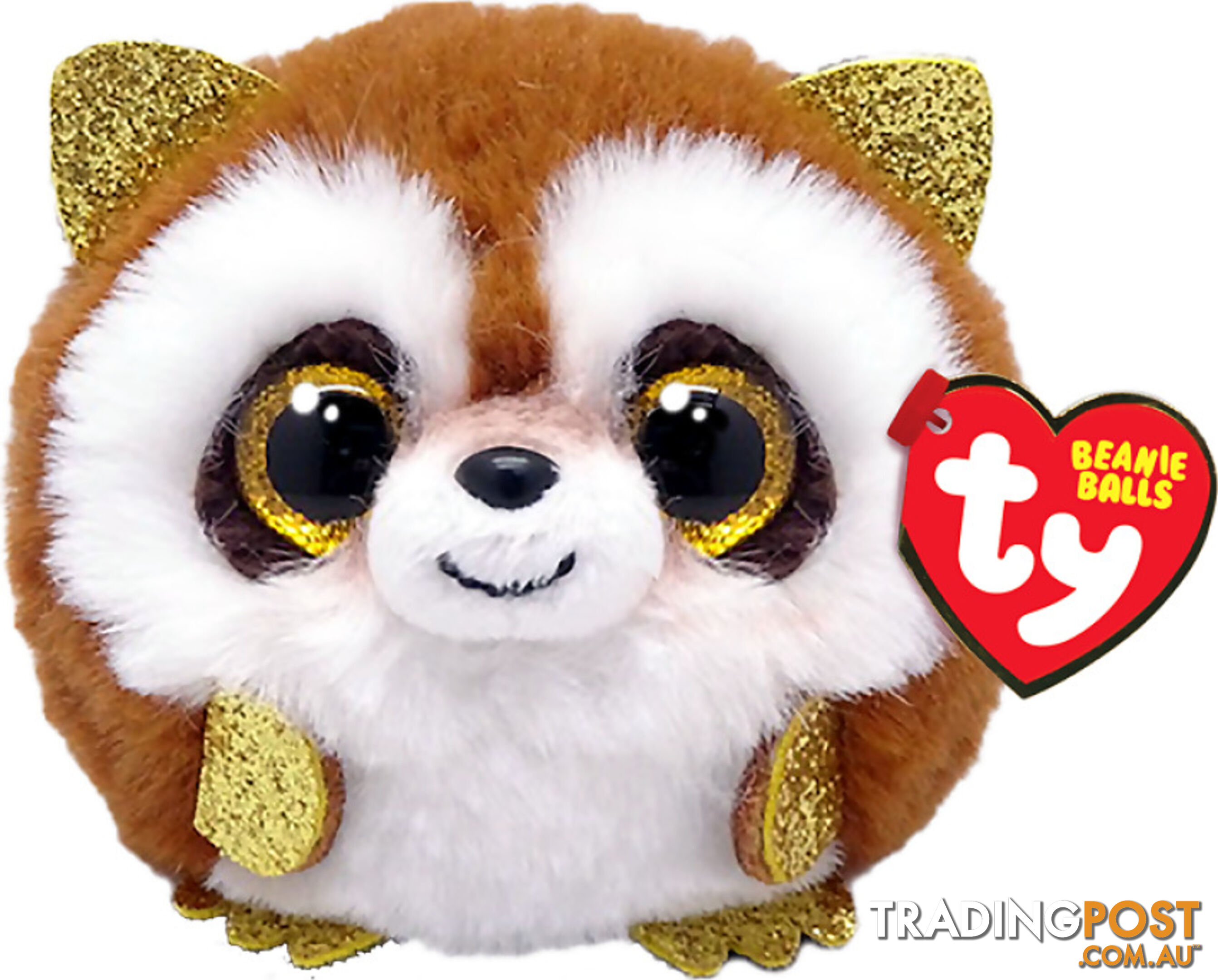 Ty Beanie Boos Balls - Pickpocket Brown Racoon - Puffies - Bg42540 - 008421425402