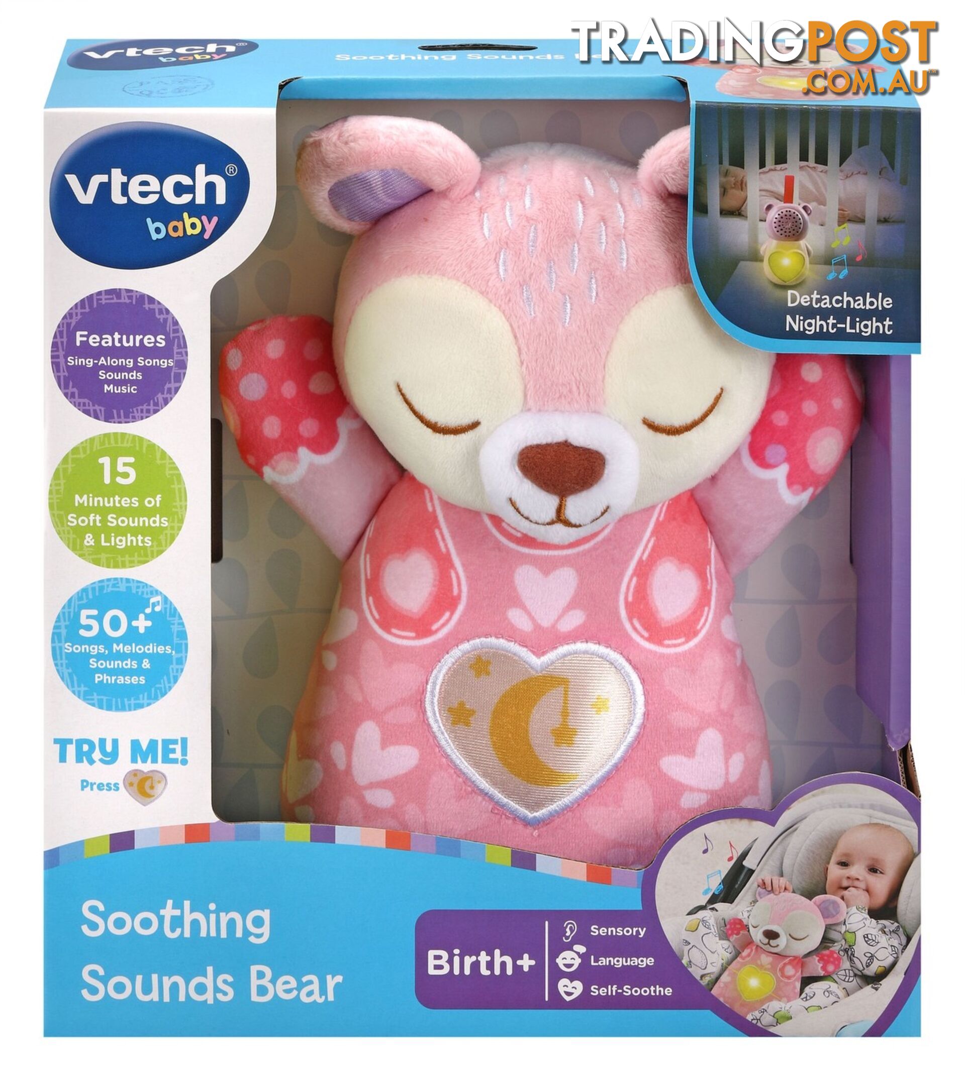 Vtech - Soothing Sounds Bear Pink - Tn80539853006 - 3417765398537