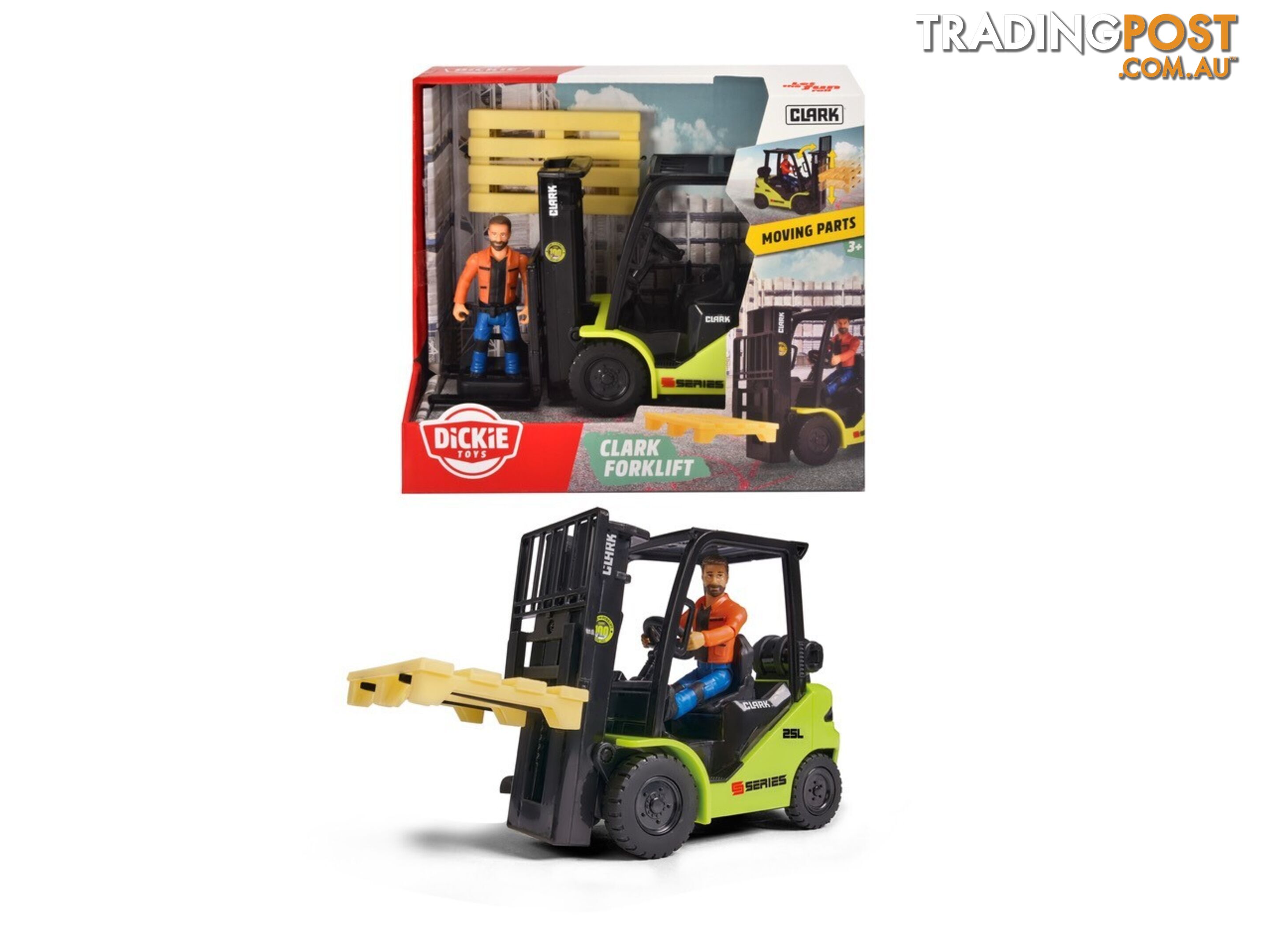 Dickie Toys Clark Forklift 16cm - Rpdk75230 - 4006333075230