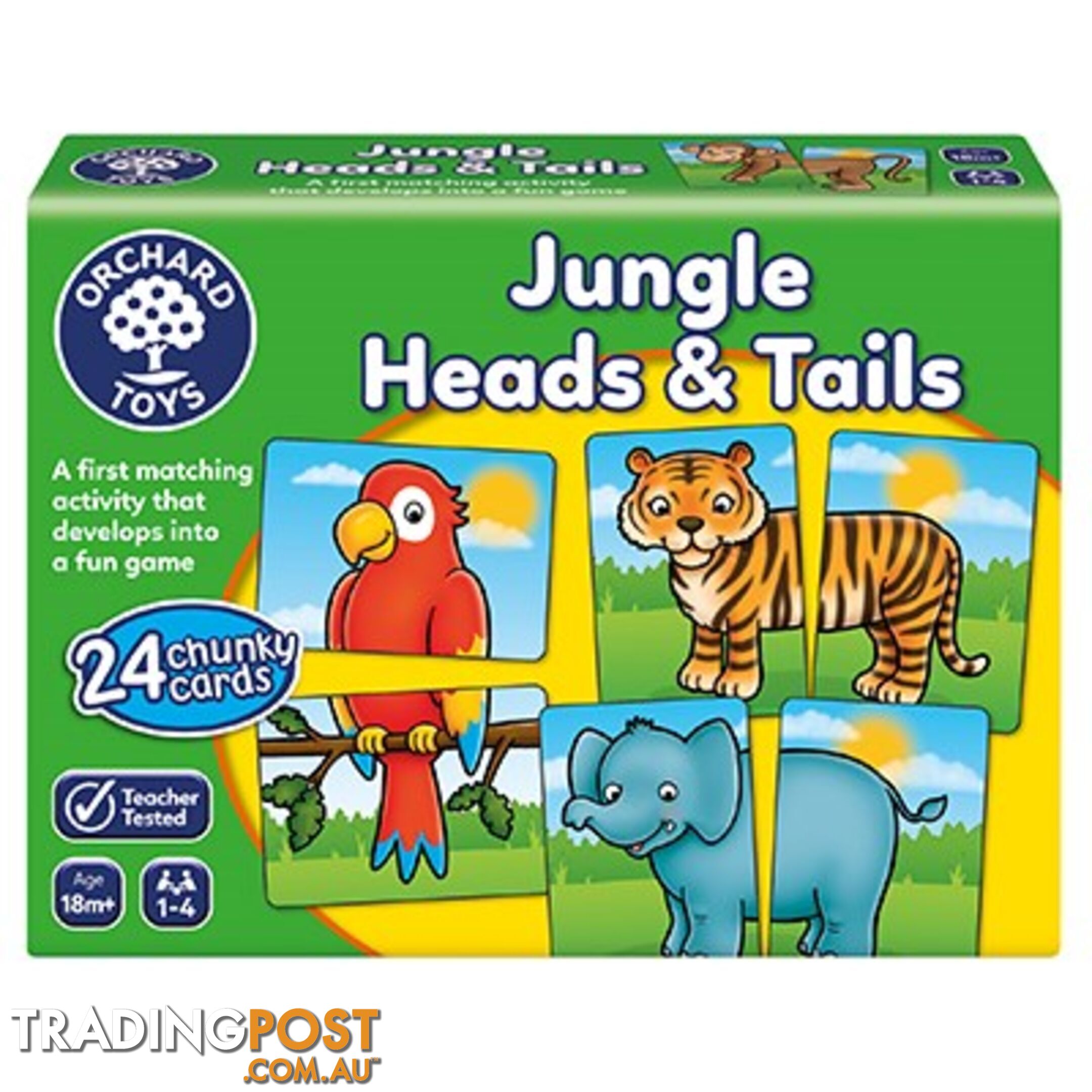 Orchard Toys -  Jungle Heads & Tails Game  - Mdoc058n - 5011863103772