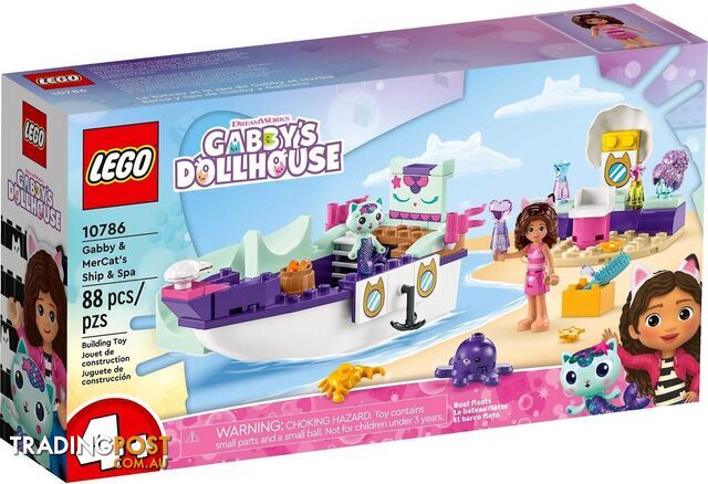 LEGO 10786 Gabby & MerCat's Ship & Spa - Gabby's Dollhouse 4+ - 5702017424101