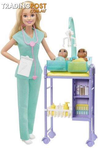 Barbie - Careers Baby Doctor Playset - Mattel - Magkh23 - 887961827262