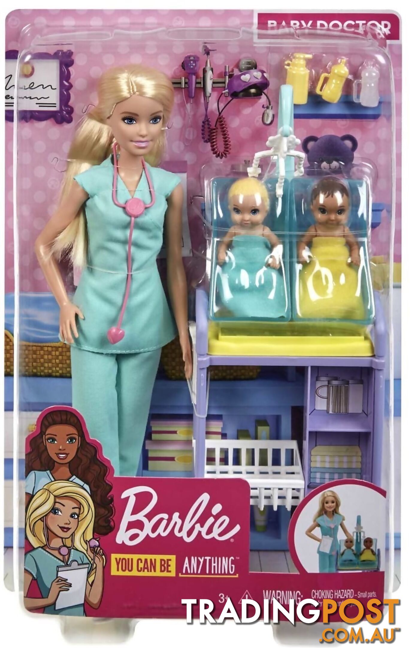 Barbie - Careers Baby Doctor Playset - Mattel - Magkh23 - 887961827262