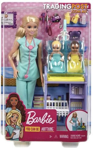 Barbie - Careers Baby Doctor Playset - Mattel - Magkh23 - 887961827262