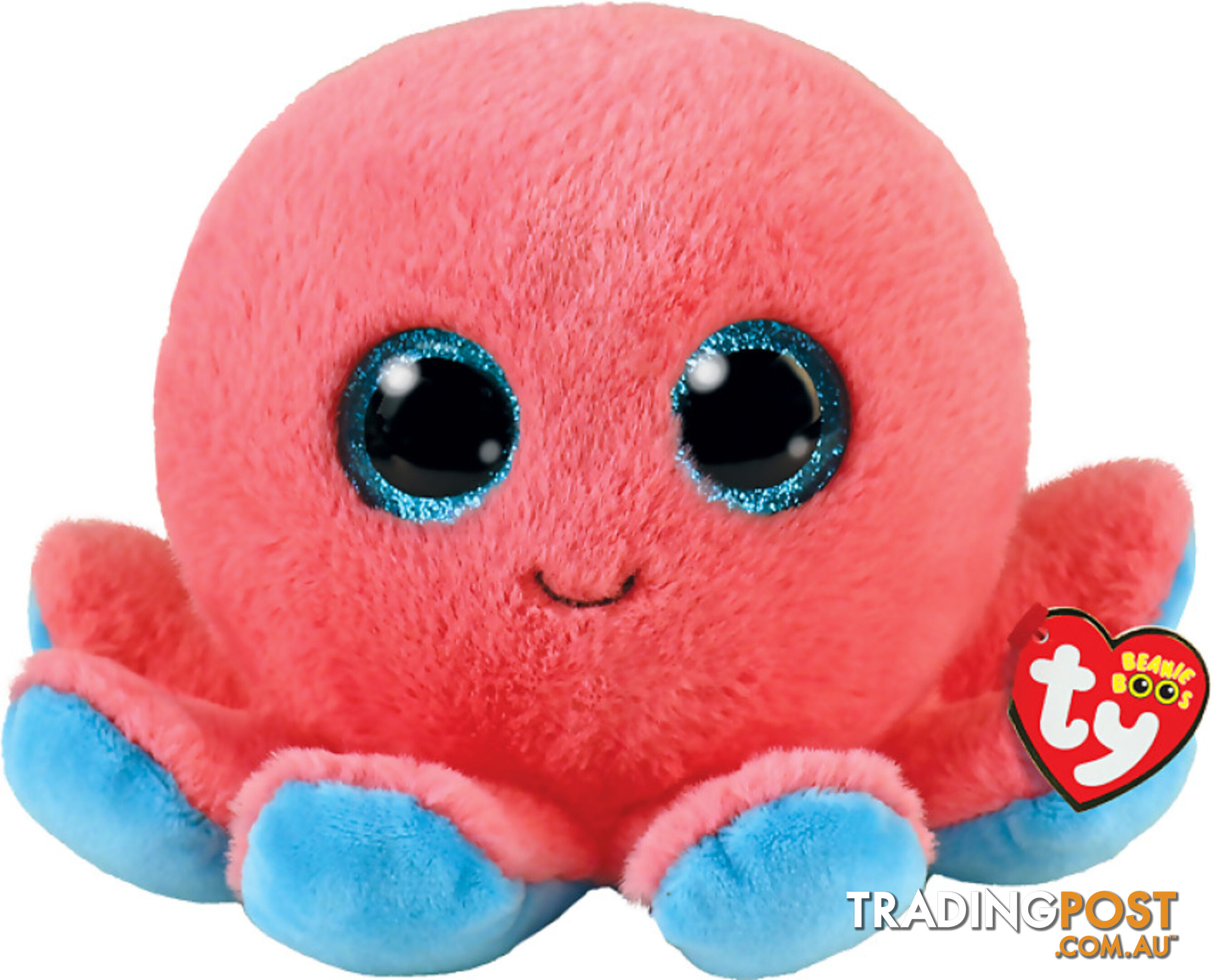 Ty - Beanie Boos - Sheldon Coral Octopus Small 15cm - Bg36390 - 008421363902