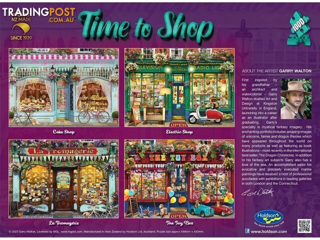 Holdson - Time To Shop - La Fromagerie - Jigsaw Puzzle 1000 Pieces - Jdhol775330 - 9414131775330