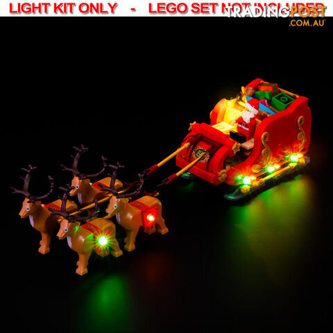 LIGHT KIT for LEGO Santa's Sleigh 40499 - Light My Bricks - 754523893648