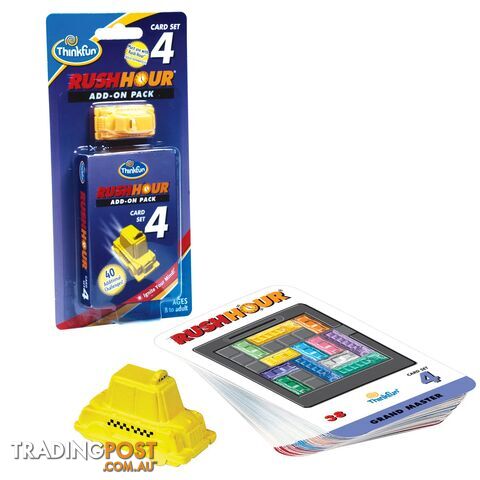 Thinkfun - Rush Hour 4 - Expansion Pack - 40 Add On Challenges Card Set Mdtn5030 - 019275050306