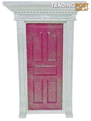Cotton Candy -  Dark Pink Glitter Secret Fairy Door - Ccfv102 - 9324641379310