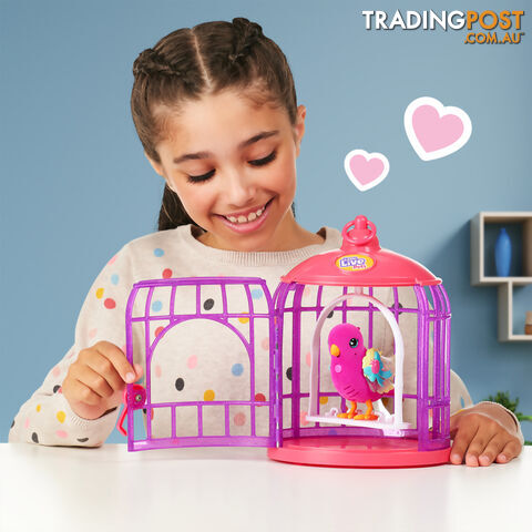 Little Live Pets - Lil' Bird & Bird Cage - Tiara Twinkles - Mj26457 - 630996264577