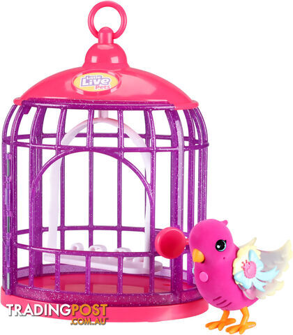 Little Live Pets - Lil' Bird & Bird Cage - Tiara Twinkles - Mj26457 - 630996264577