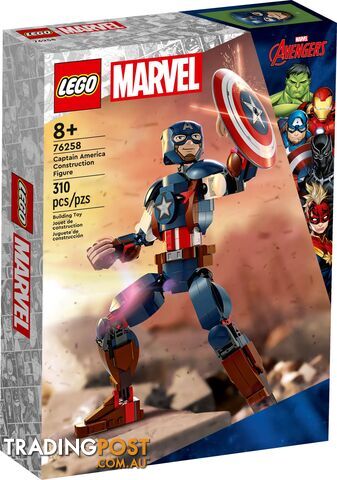 LEGO 76258 Captain America Construction Figure - Marvel Super Heroes - 5702017419749