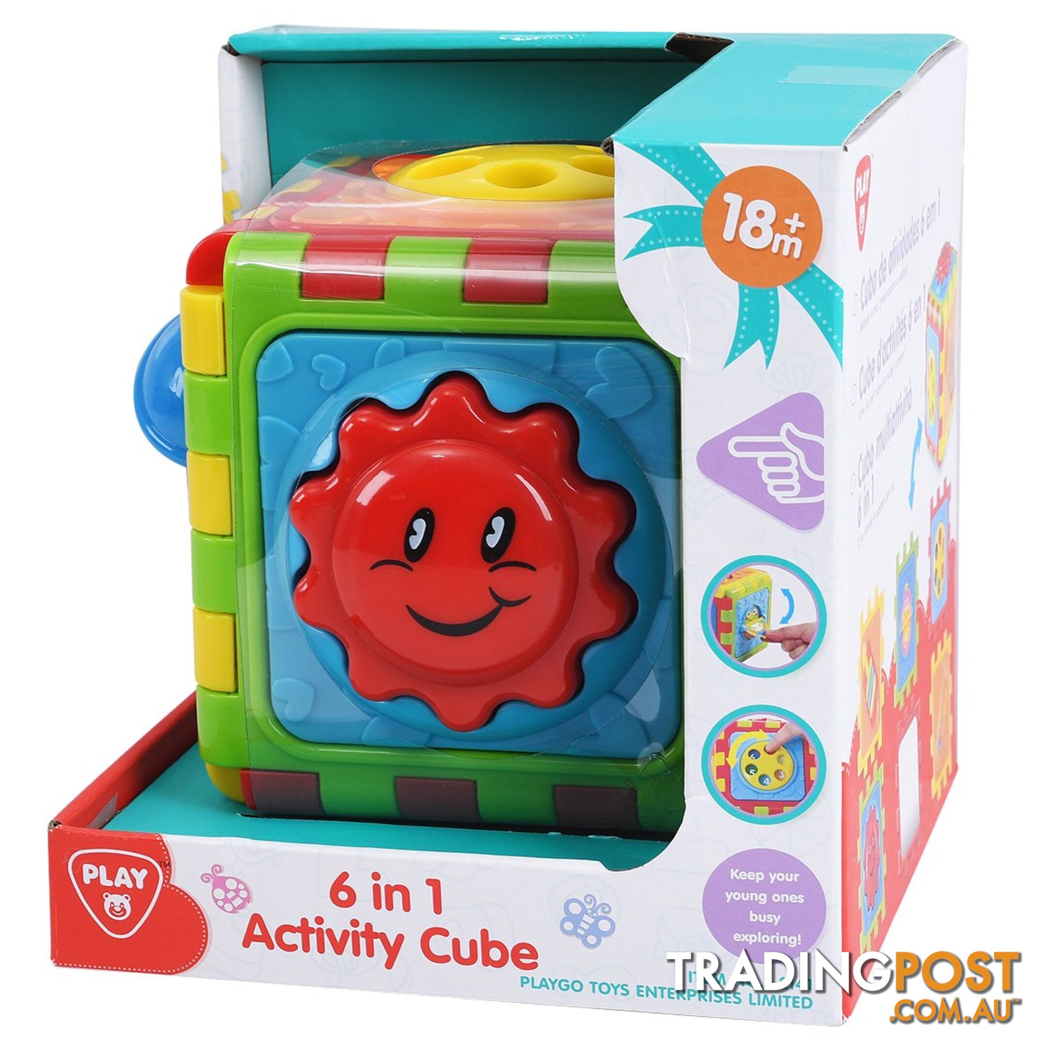 6 In One Activity Cube 18m+ Playgo Toys Ent. Ltd  Art61075 - 4892401021410