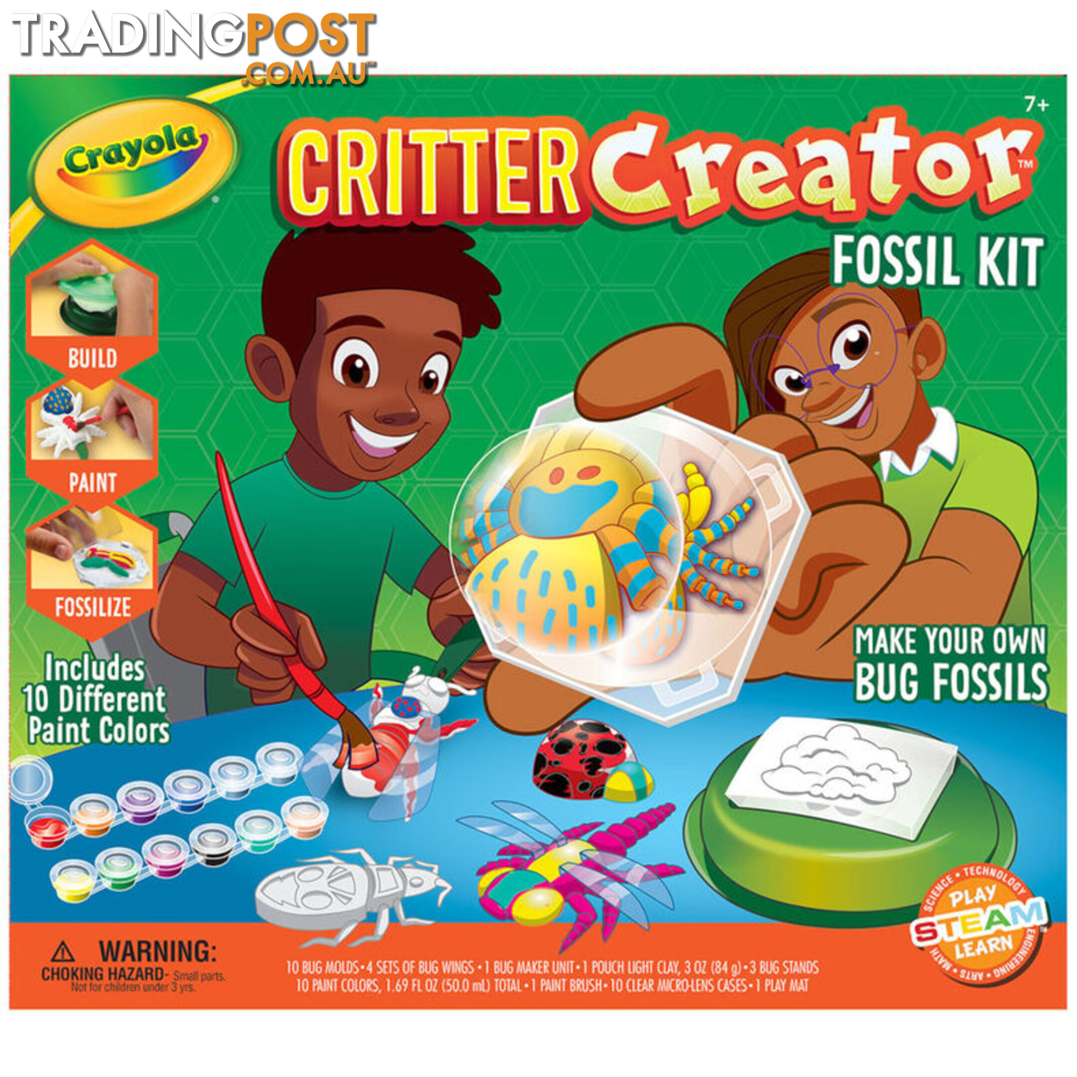 Critter Creator Metallic Bug Fossil Kit for Kids - Bs747495 - 71662074951