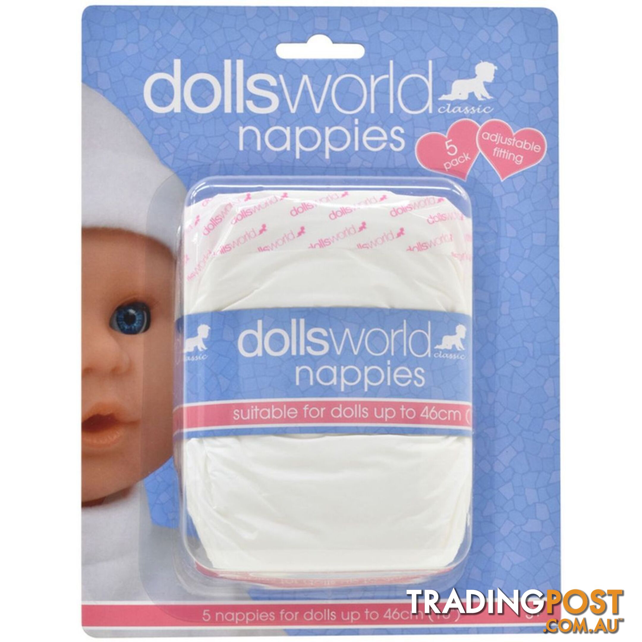 DollsWorld - Nappies 5 Pack Art64094 - 5018621601600