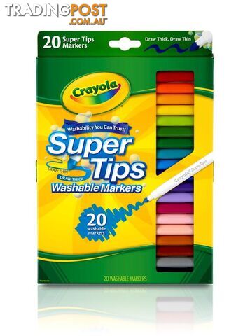 Crayola Super Tips Washable Markers - 20 Pack Bs588106 - 071662081065