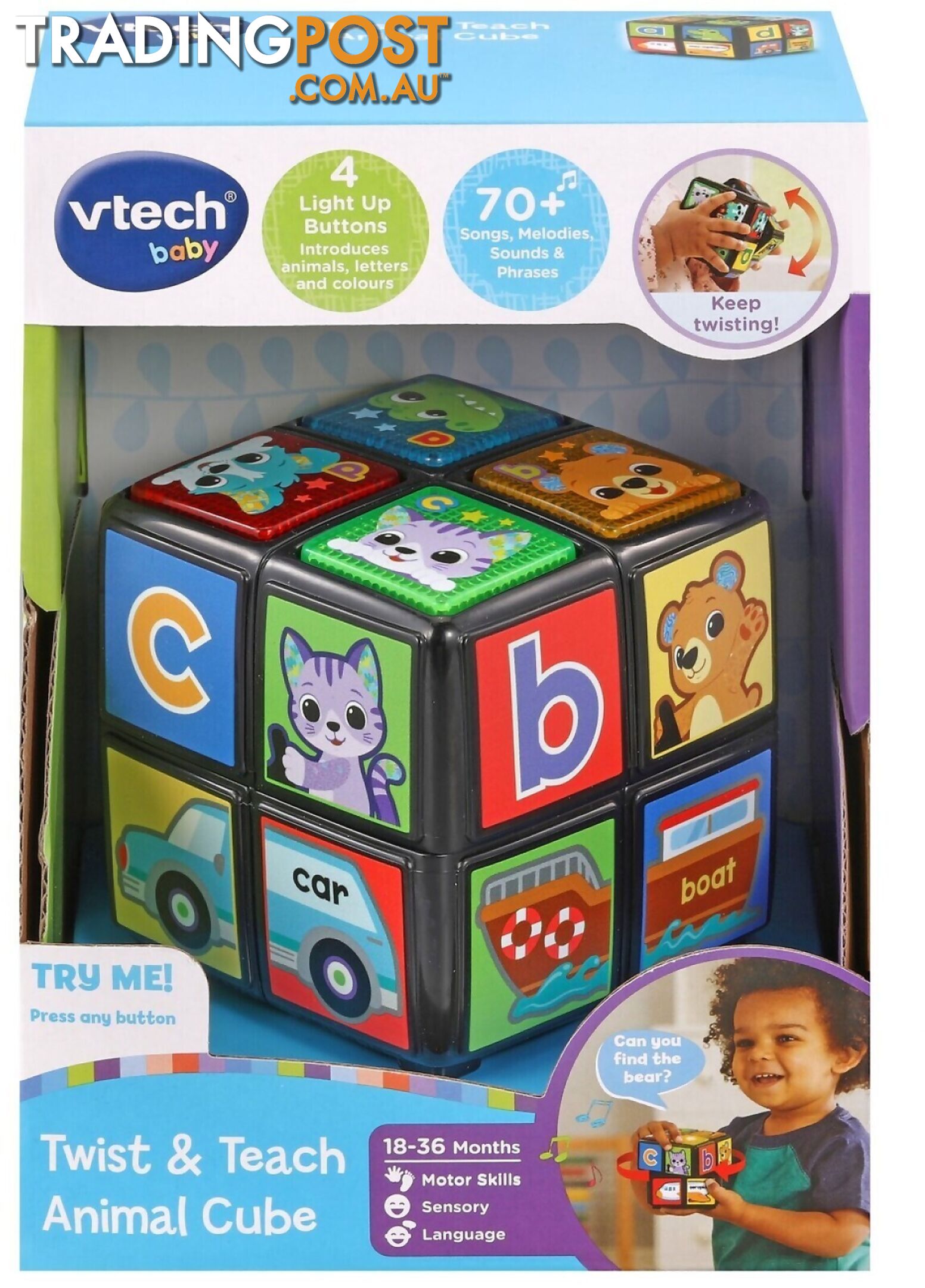 Vtech - Twist & Teach Animal Cube - Tn80558403 - 3417765584039