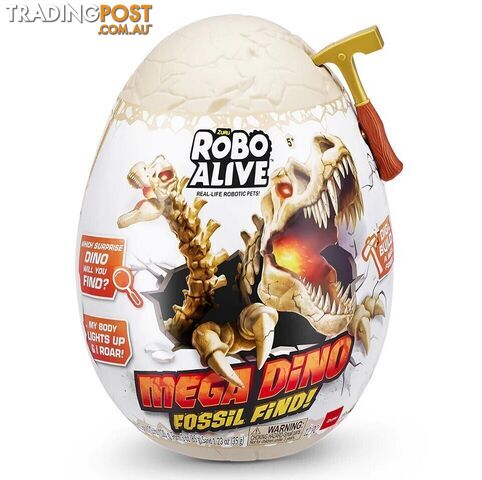 Zuru - Robo Alive Mega Dino Fossil Surprise Egg - Azazt71102 - 193052050823