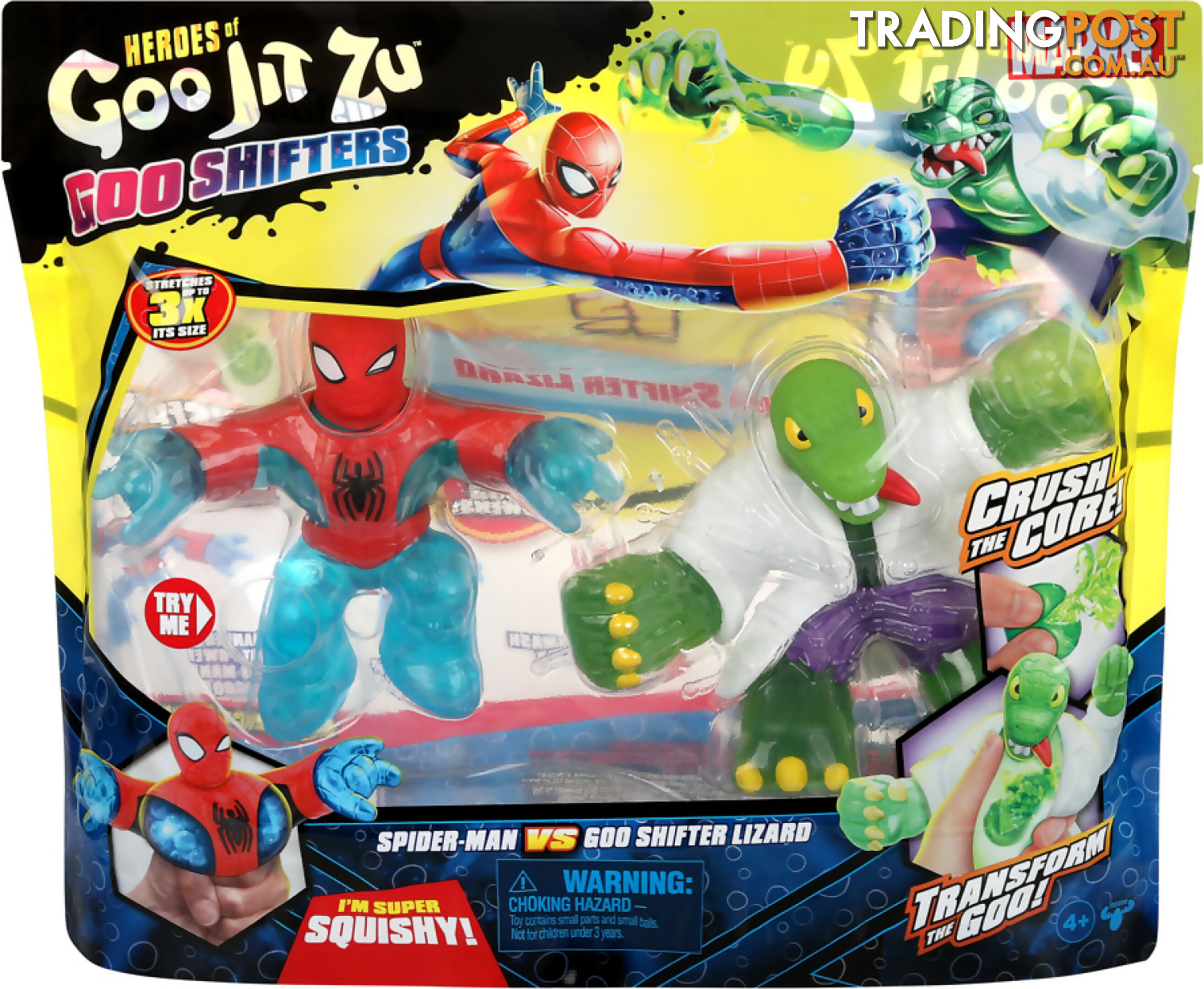 Heroes Of Goo Jit Zu - Marvel Goo Shifters Spider-man Vs Goo Shifter Lizard - Mj42582 - 630996425824