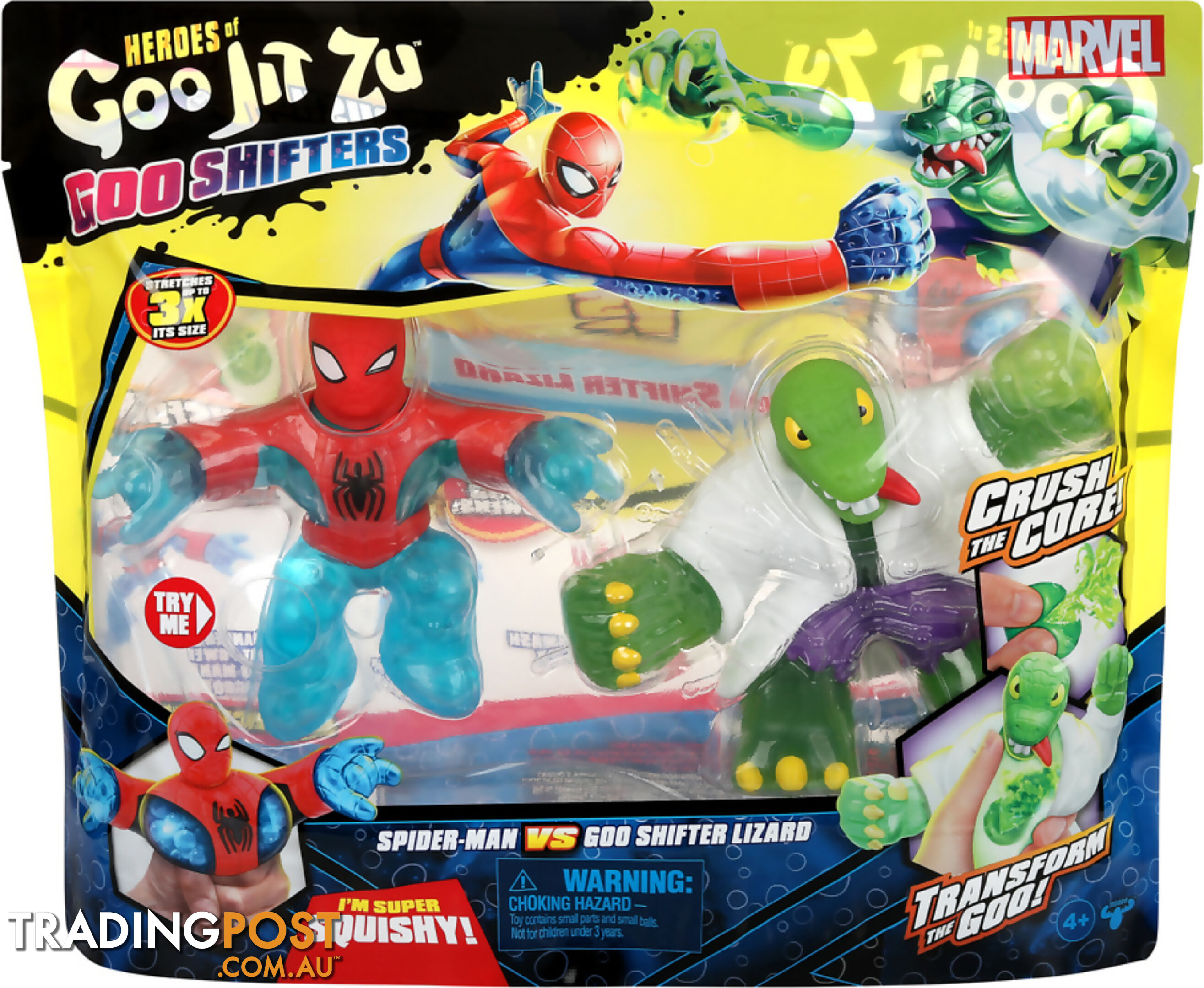 Heroes Of Goo Jit Zu - Marvel Goo Shifters Spider-man Vs Goo Shifter Lizard - Mj42582 - 630996425824