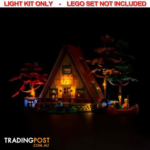 Light Kit For LEGO A-Frame Cabin 21338 - Light My Bricks - Lb75452389386 - 754523893860