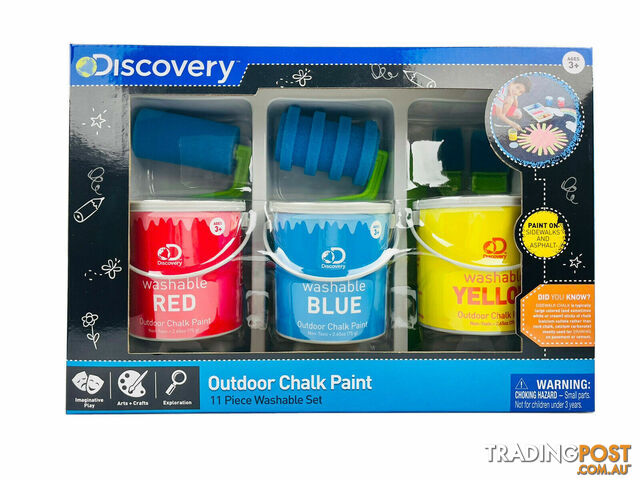 Discovery Kids - Outdoor Chalk Paint Set Washable - Mz6000384 - 4894088038583
