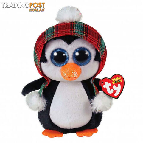 Ty - Beanie Boos - Xmas Cheer Penguin Small 15cm - Bg36241 - 008421362417