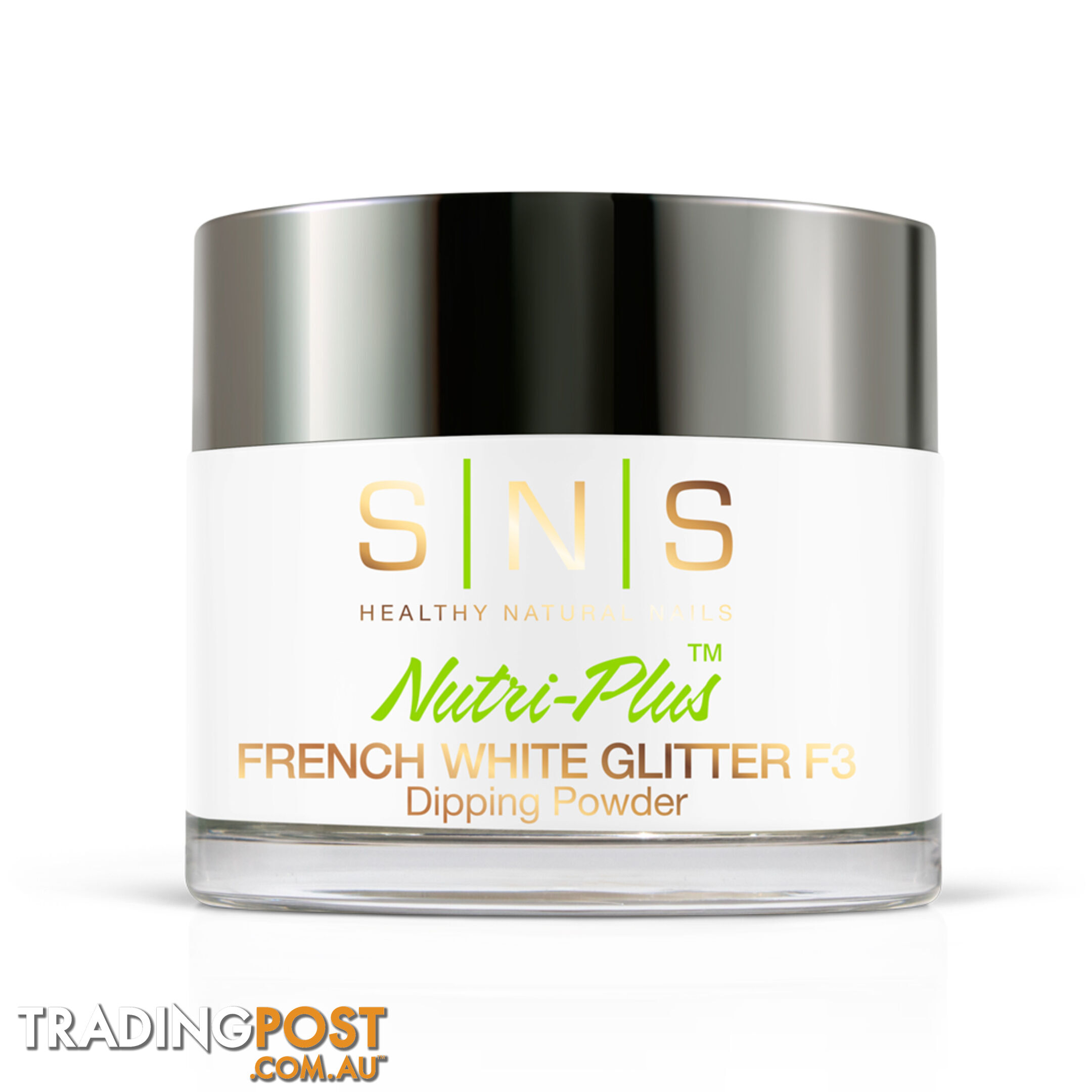 SNS French White Glitter F3 (2oz) 56g - 635635735234