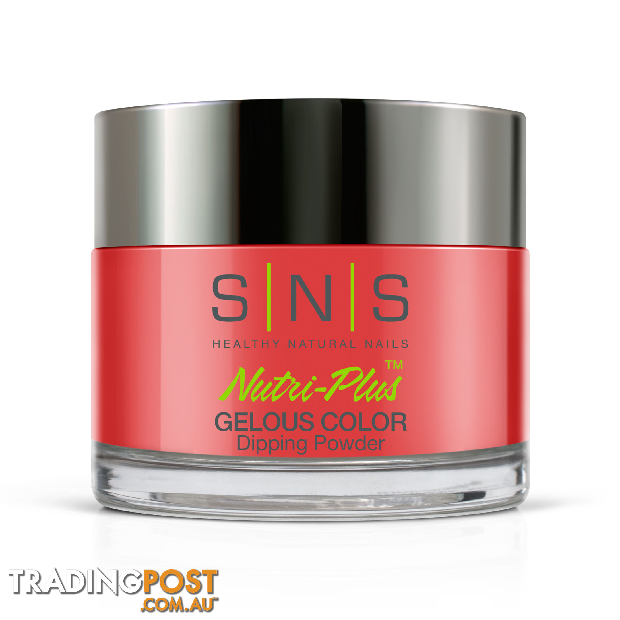 SNS #145 Gelous Dipping Powder 28g (1oz) Raspberry Red - 635635721374