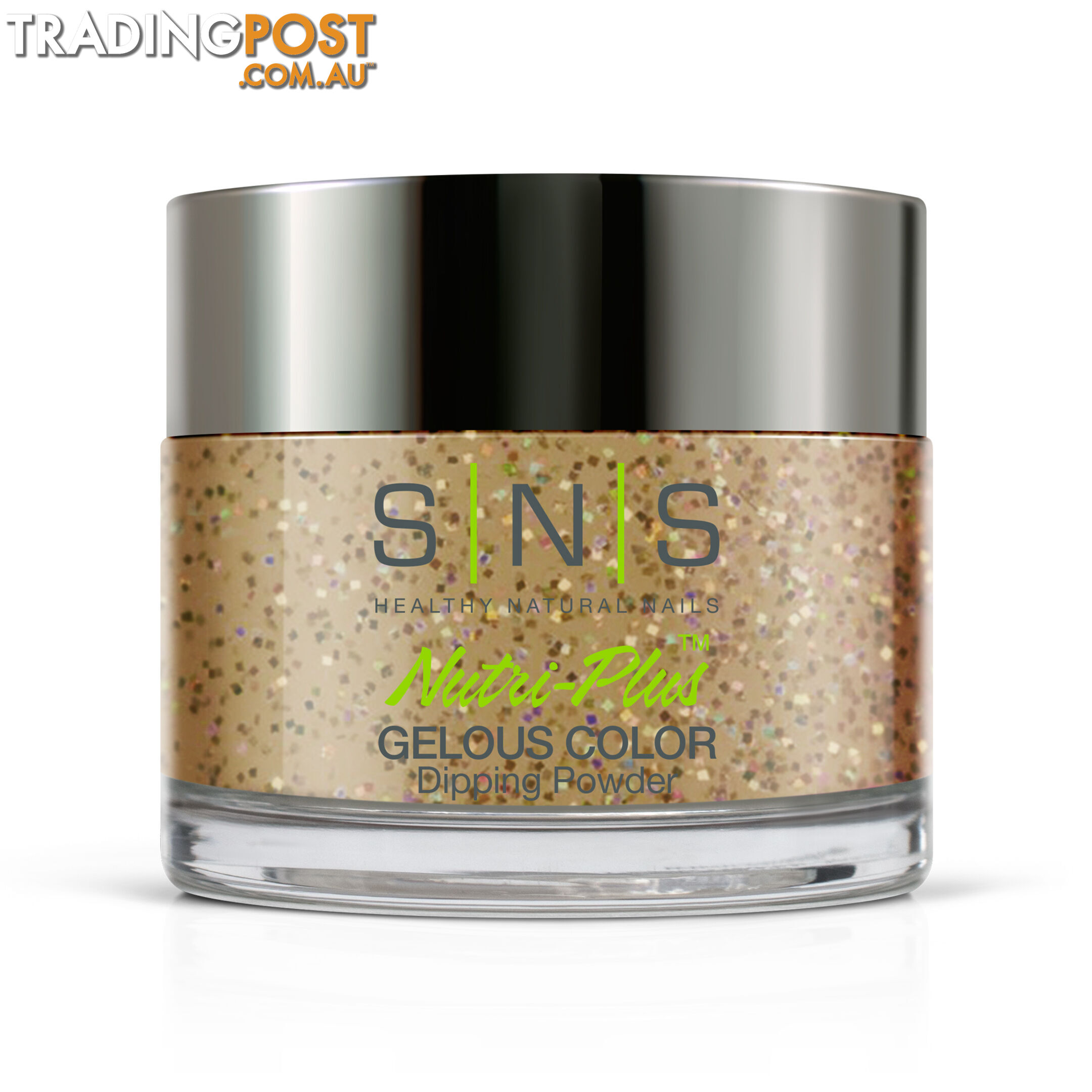 SNS IS27 Gelous Dipping Powder 28g (1oz) Gold Dust - 655302824344