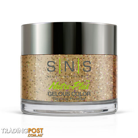 SNS IS27 Gelous Dipping Powder 28g (1oz) Gold Dust - 655302824344