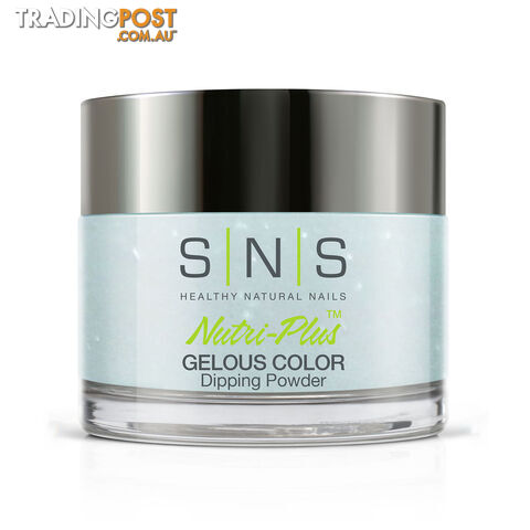 SNS #395 Gelous Dipping Powder 28g (1oz) Blue Ice Cryin’ in the Rain - 635635737665