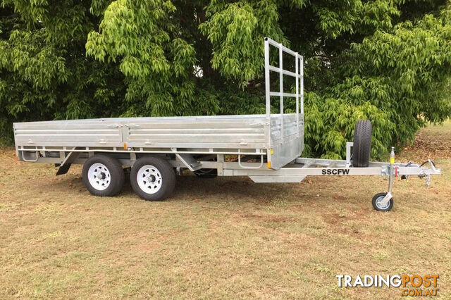 1,400Kg - 3,500Kg ATM Flat Deck Galvanised Trailers