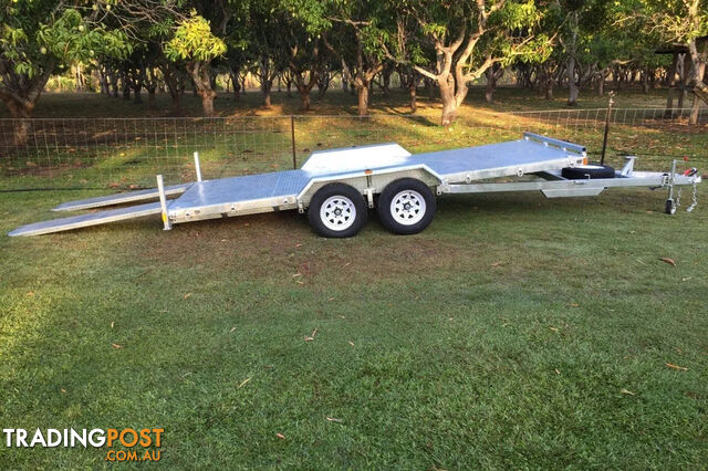 3,000Kg ATM Tandem Axle Galvanised  Tilting Car Trailers