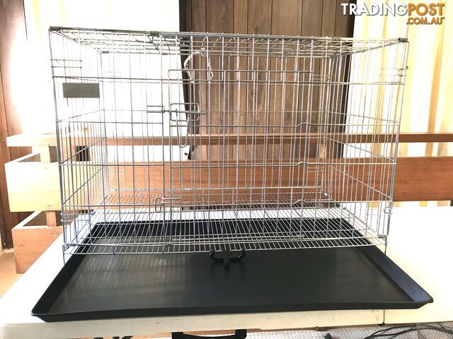 Large Chromed Dogs/Pets Cage near new