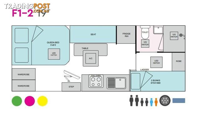 2025 ESSENTIAL CARAVANS RANGER F1-2 19' - photo 2 of 26