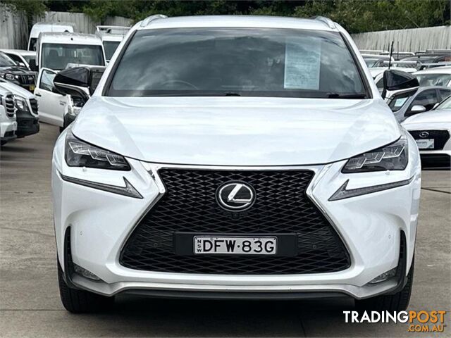 2016 LEXUS NX NX200TFSPORT AGZ15R WAGON