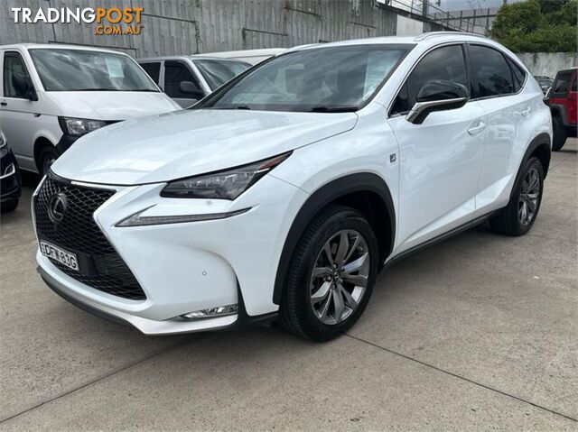 2016 LEXUS NX NX200TFSPORT AGZ15R WAGON