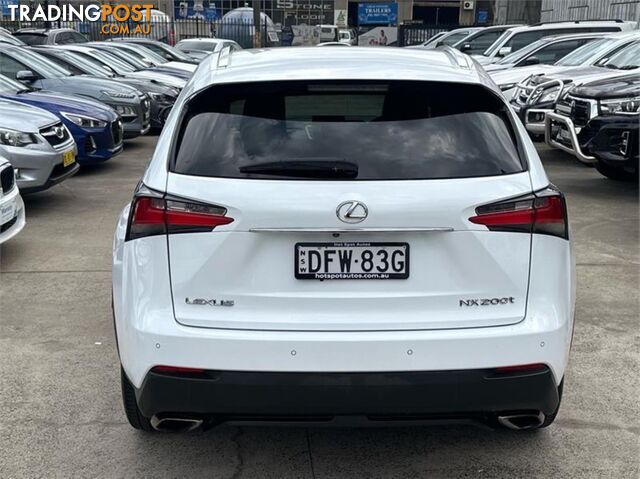 2016 LEXUS NX NX200TFSPORT AGZ15R WAGON