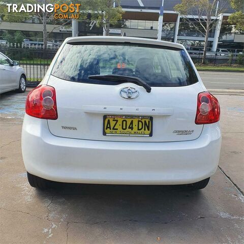 2008 TOYOTA COROLLA ASCENT ZRE152R HATCH