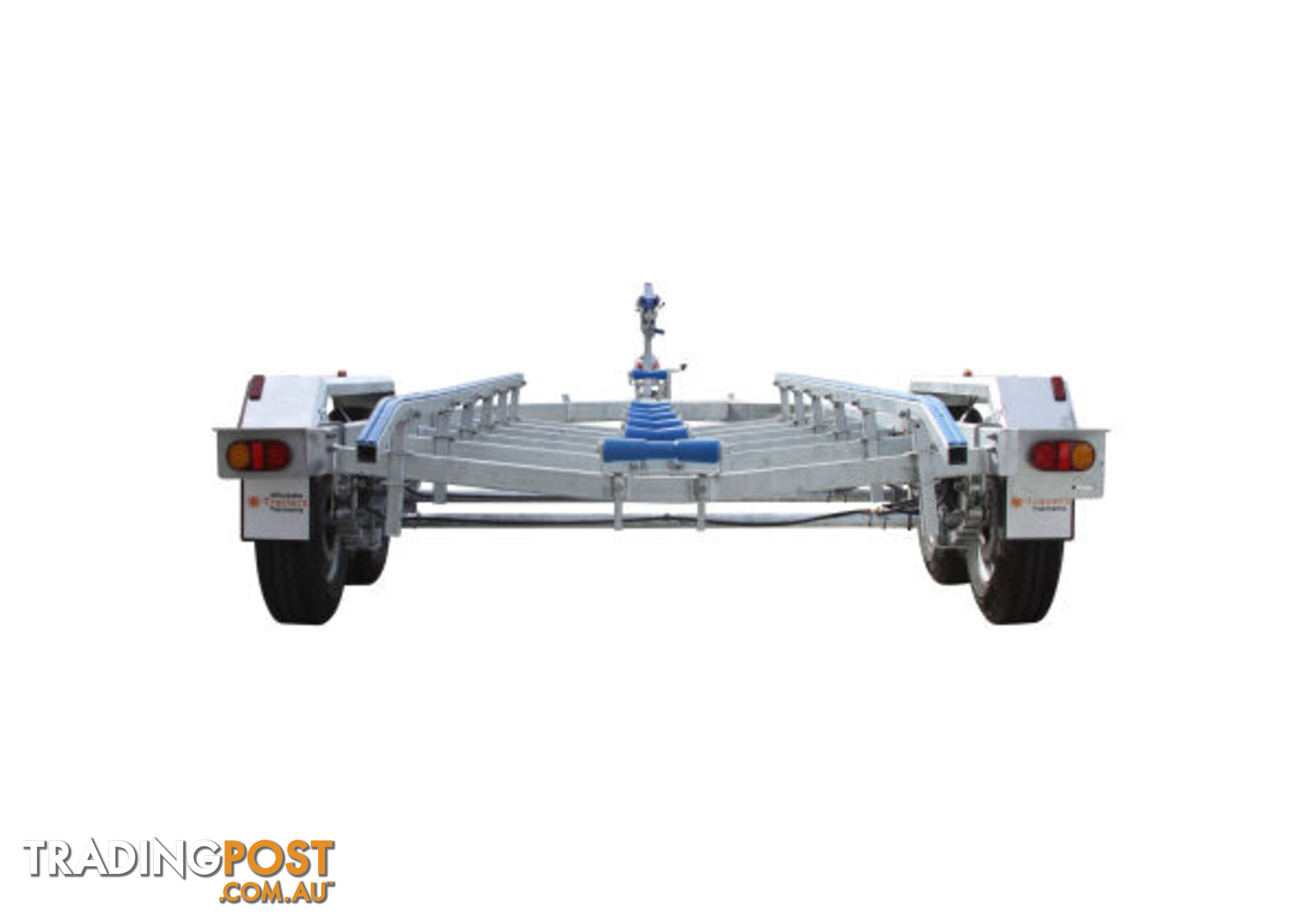 8M Braked Tandem Boat Trailer With Skids 