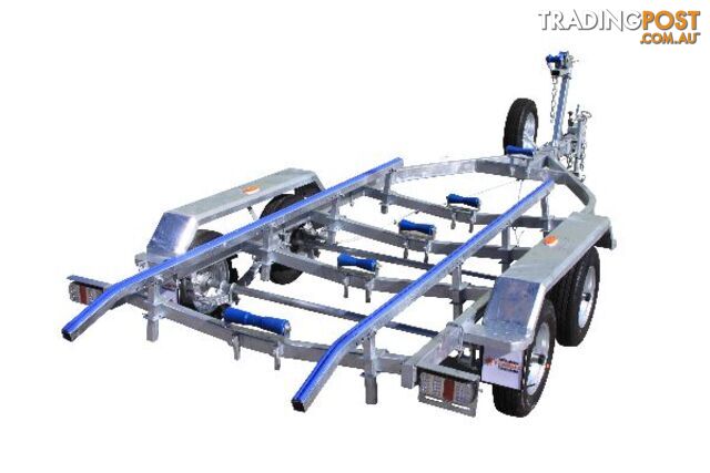 6M Braked Tandem Boat TrailerWith Skids 