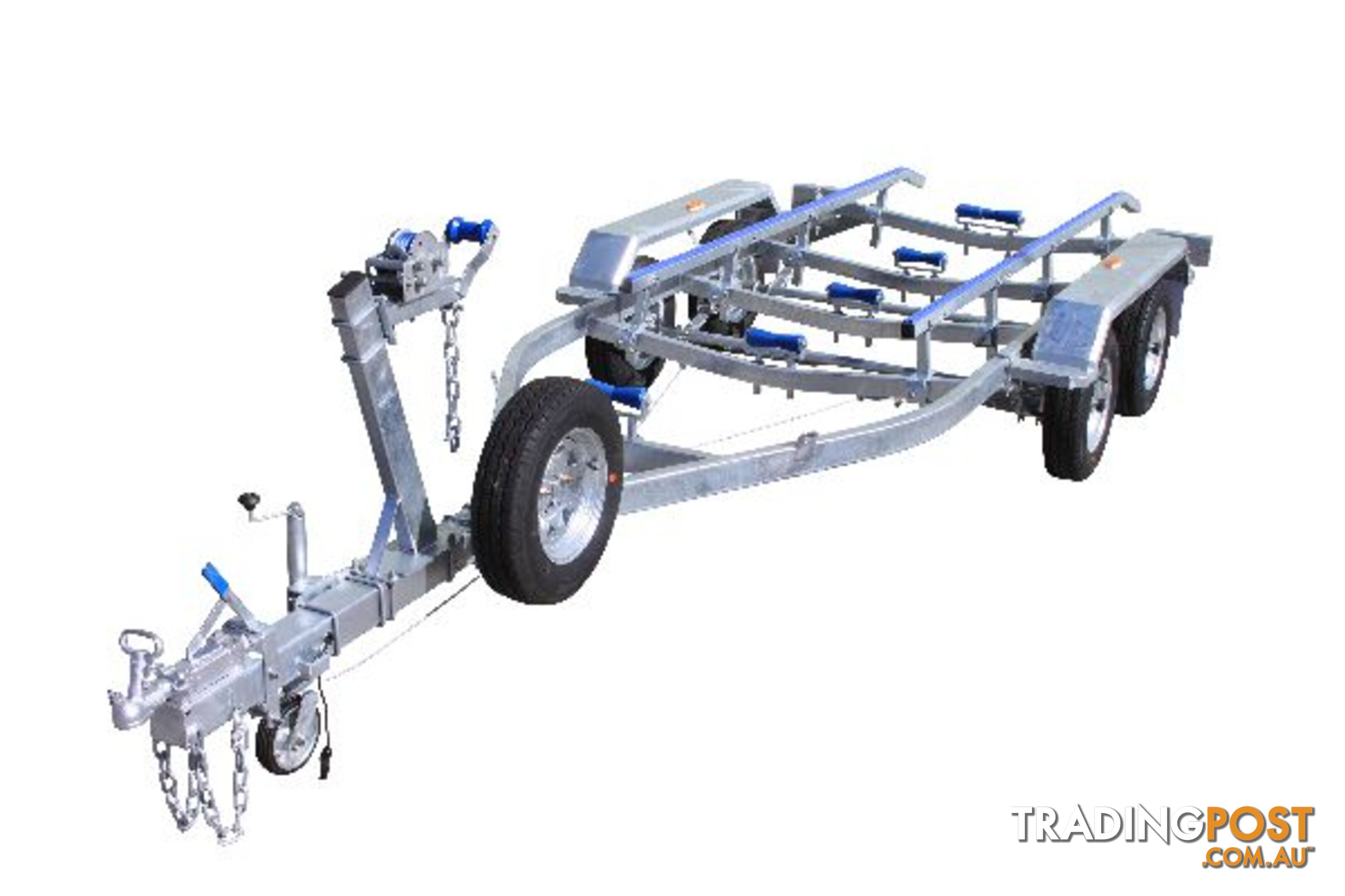 6M Braked Tandem Boat TrailerWith Skids 