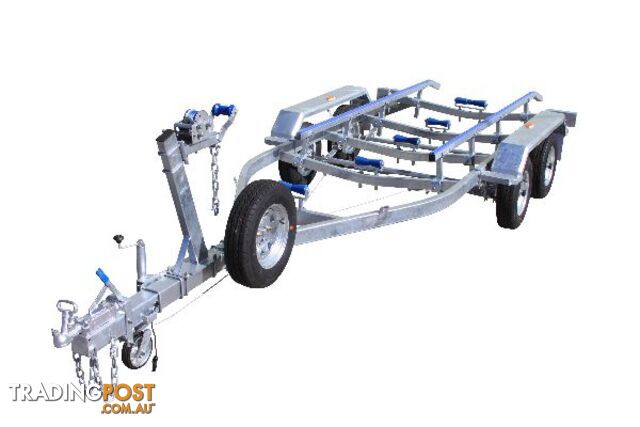 7M Braked Tandem Boat TrailerWith Skids 
