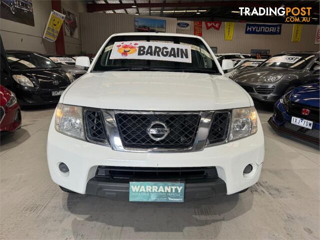 2012 NISSAN NAVARA ST D40S6MY12 UTILITY