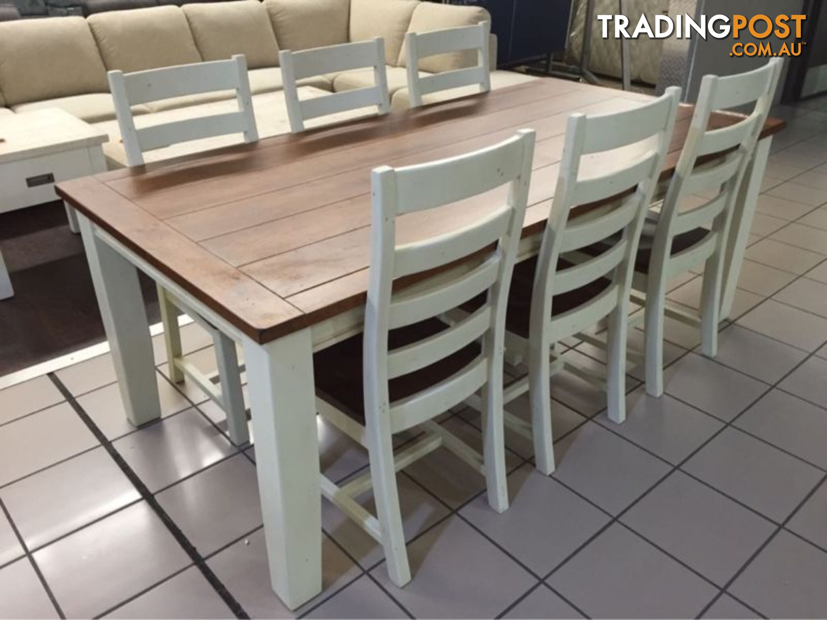 CLEARANCE - SNOWY RIVER DINING SET (7 PIECES)