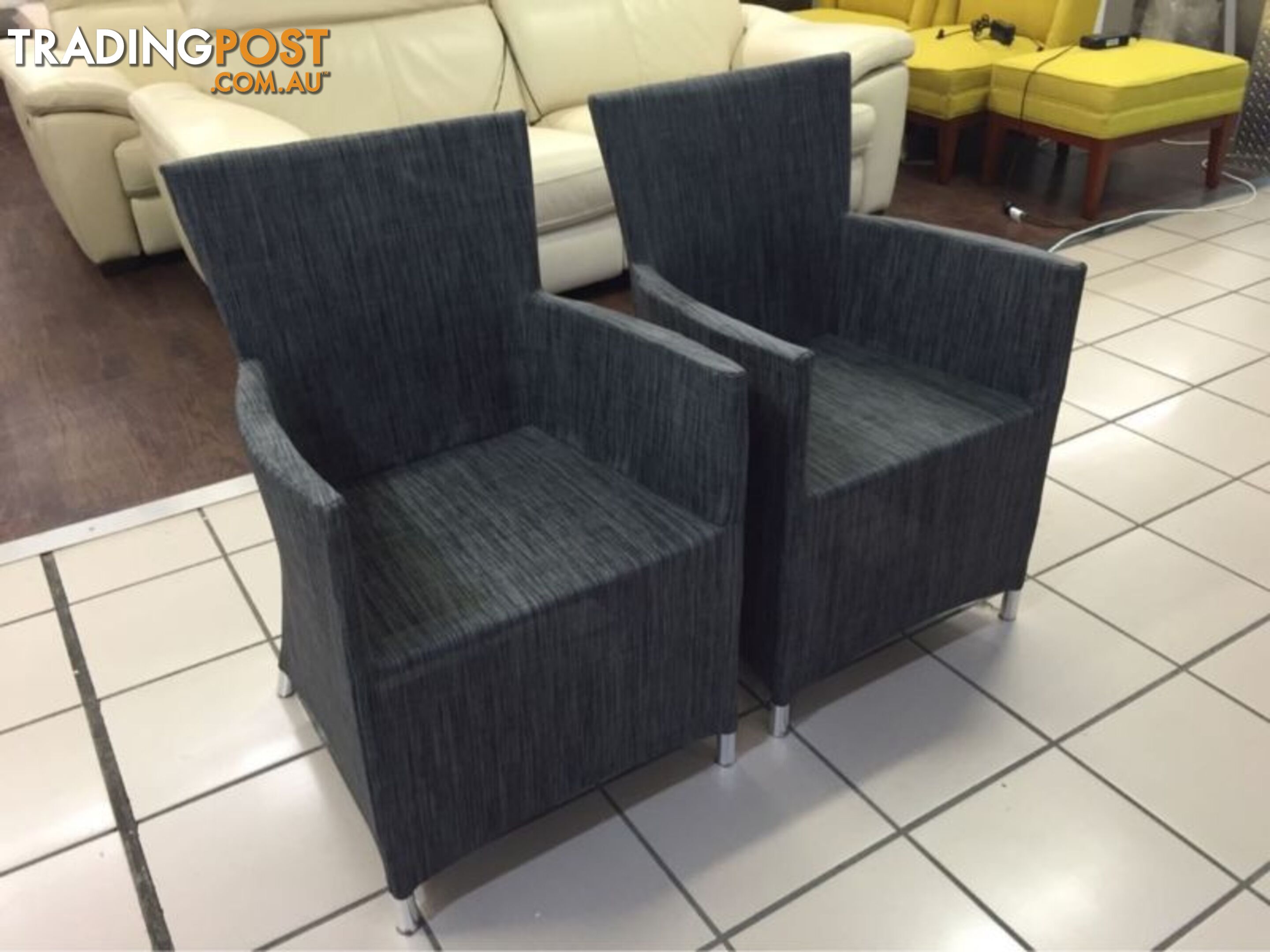 BONDI DINING CHAIRS CHARCOAL