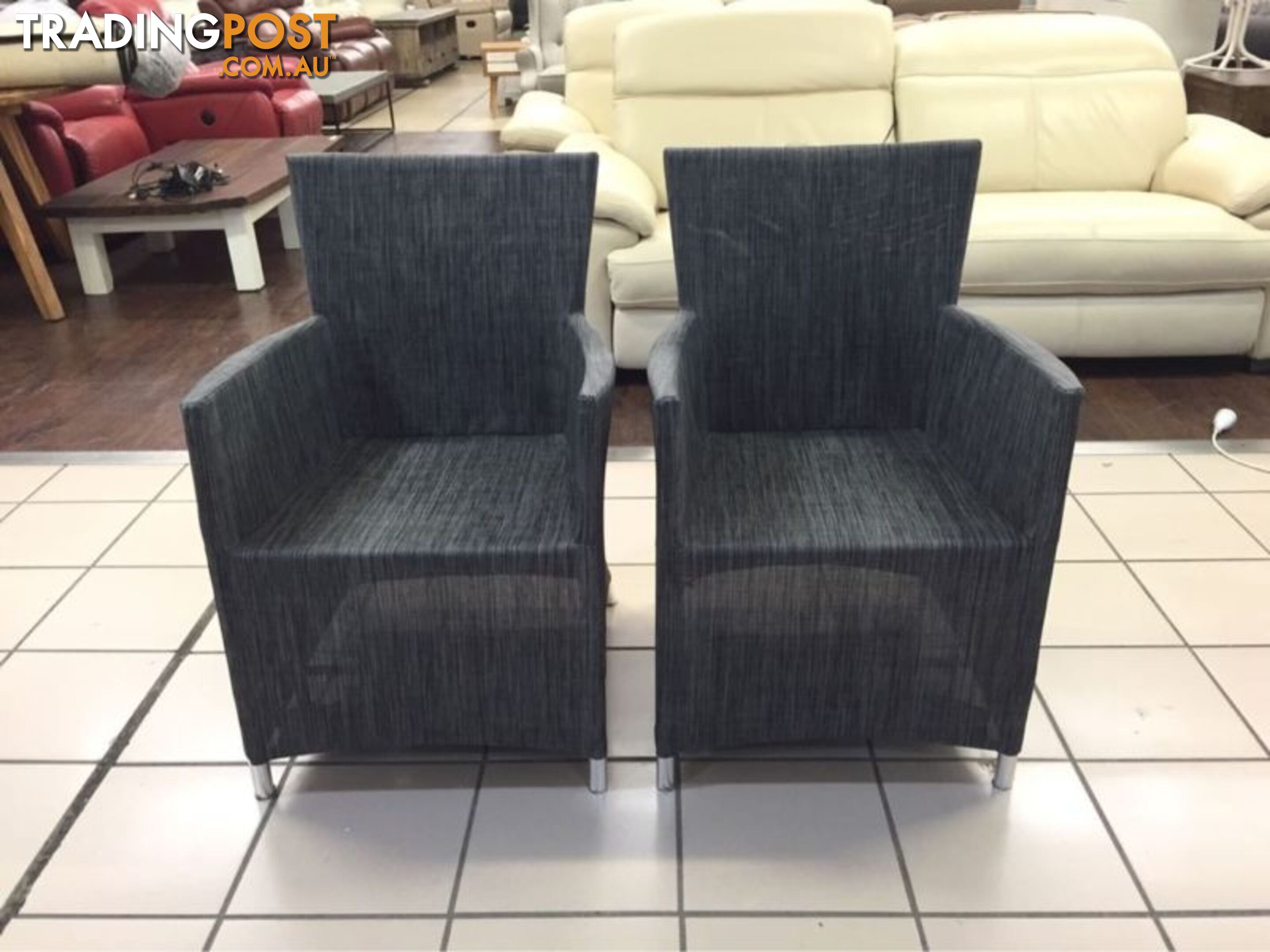 BONDI DINING CHAIRS CHARCOAL