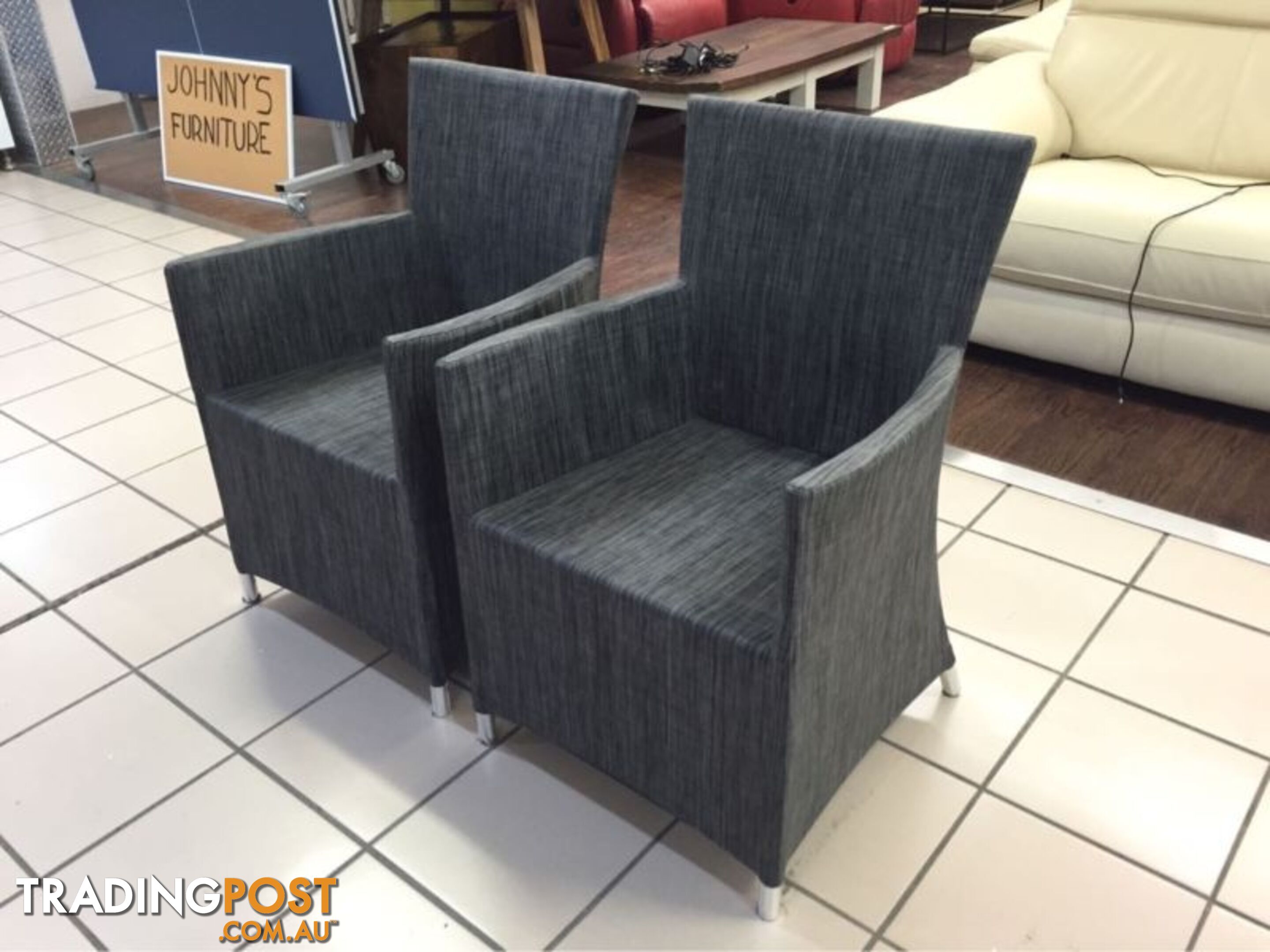 BONDI DINING CHAIRS CHARCOAL